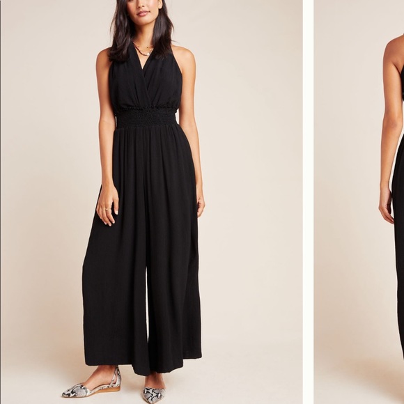 anthropologie black jumpsuit